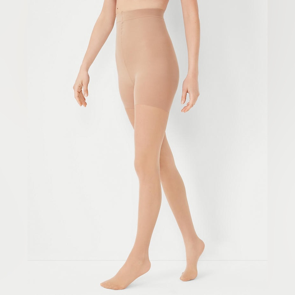 NIP Ann Taylor High-Waist Control Top The Perfect Sheer Tights Size Large